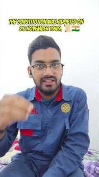 26 November 1949 – The day India adopted its Constitution. 📜🇮🇳#ConstitutionDay #26November #india