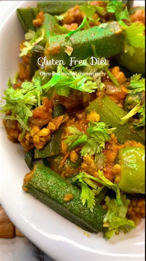 Easy Bhindi Chicken Recipe | Ready in 30 Minutes! Trending Gluten Free Dinner, Minced Chicken & okra