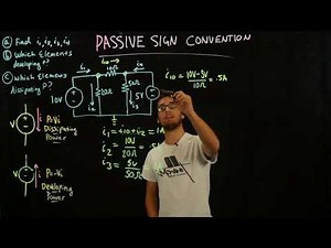 Circuits I - Passive Sign Convention - Example