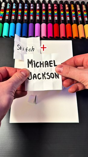 Drawing Michael Jackson with Stitch: Step-by-Step Art Guide