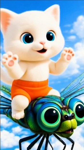 Cute Cat Dancing with a Friendly Alien 🐱👽🎶 | Kids Fun Short