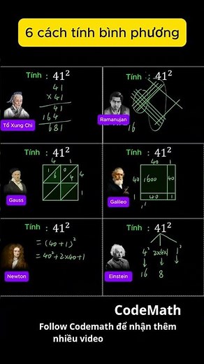 Tranh cãi: 6 cách tính của vĩ nhân, đâu là đỉnh nhất? #toantuduy #CodeMath #tinhnham #toanolympic