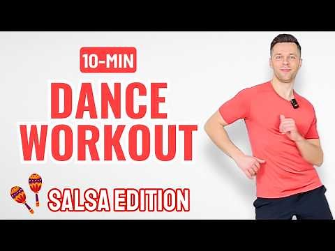 10-MIN FUN SALSA DANCE WORKOUT 🔥 (Easy fat-burning cardio aerobics at home)
