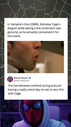 Vampire’s Kiss: Nicolas Cage Ate a Real Cockroach