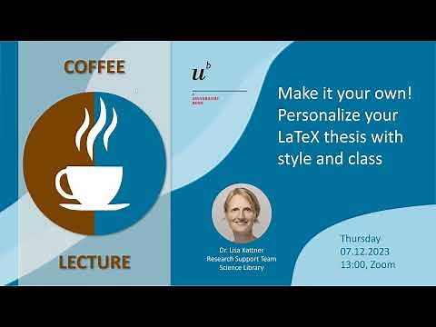 Make it your own! Personalize your LaTeX thesis with style and class