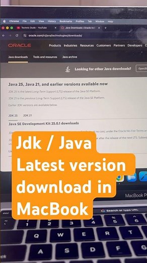 Java JDK Download & Install on MacBook #shorts