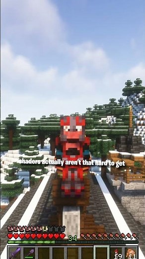 How to install Minecraft Shaders #shorts