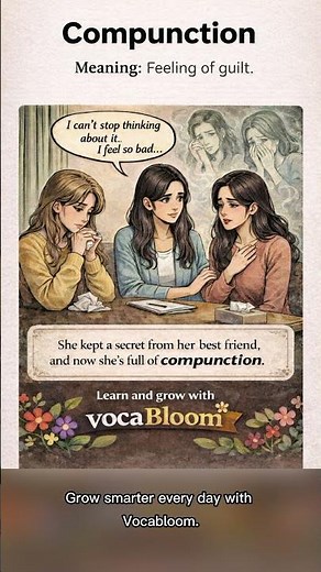 Compunction meaning in English learn one powerful word daily