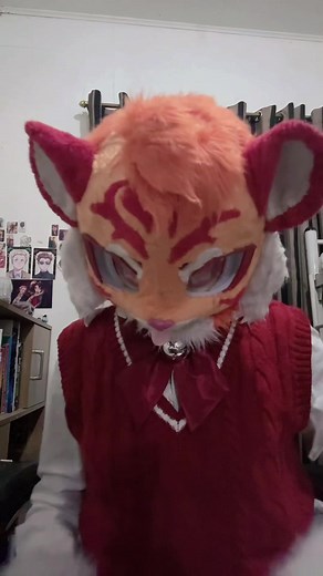 A lil version of me 🥹 ALSO YEY NEW OUTFIT FOR RIKU #furry #fursuit #originalcharacter #oc #cosplay
