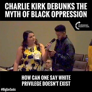 6.1M views · 77K reactions | MUST WATCH takedown of the myth of black oppression! White privilege doesn't exist in the United States. Know the TRUTH! | Charlie Kirk | Facebook