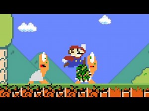 Everywhere Mario goes, the world EXPLODES!