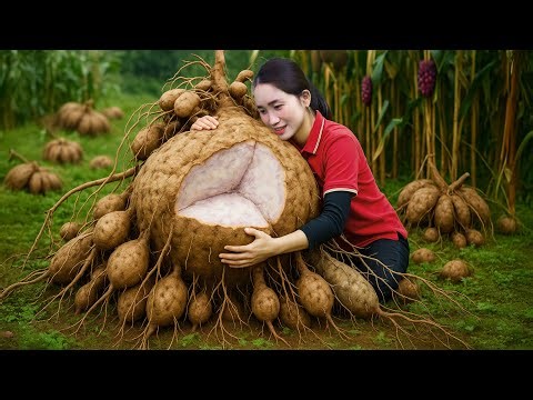 Harvesting Giant Yams — Sold Out at the Village Market | Ancient Recipe for Delicious Food