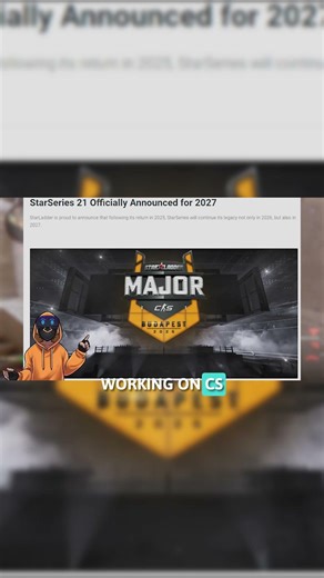 2027 CS2 Major Organizer again Starladder?