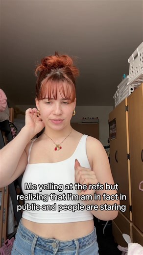 Sometimes the refs just are not good and I feel like I need to let them know! #refs #womensbasketball #fan #yellingatrefs #public