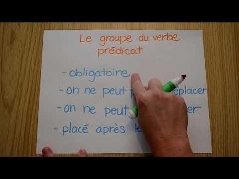 French - verb group predicate