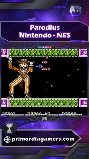 12 reactions |  Parodius – Nintendo NES (1990) ¿Qué pasa cuando...