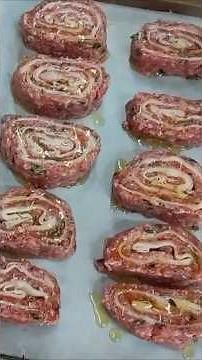 Keto Ground Beef Pinwheels | Easy Gluten-Free Recipe Stuffed with Cheese & Ham!
