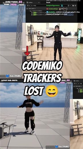 Miko broke the chair tracking | #codemiko on #twitch