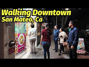[4K] Walking Downtown San Mateo, Ca