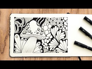 Zentangle Art Drawings Step by Step | Easy & Relaxing Zentangle Patterns