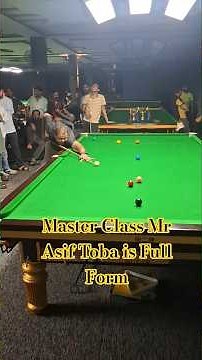 Master Class Mr Asif Toba OutClass Performance against Babar Masih at Mr Cue Zone Snooker Lounge