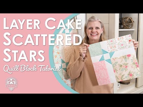 Layer Cake Scattered Stars Quilt | Beginner Friendly Layer Cake Pattern | Fat Quarter Shop