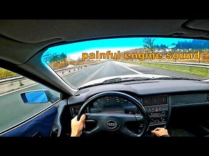 Audi 80 B4 / RUSTY OLDTIMER POV drive