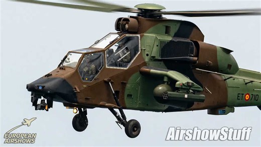 Watch the crowd stunned as the Tiger helicopter blasts past the runway