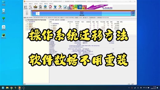 操作系统以及所有内容整体迁移方法