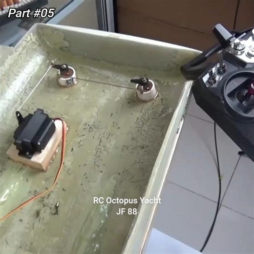 Installing servo rudder