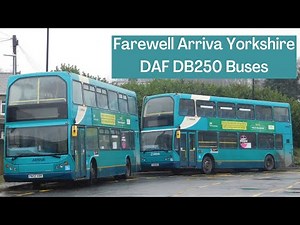 Farewell DAF DB250 Lowlander Buses With Arriva Yorkshire