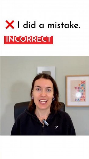 ❌ I did a mistake - INCORRECT! And some more examples with DO and MAKE 🇬🇧 #englishgrammar #grammar