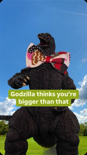 Larryzilla on Instagram: "Godzilla lets you know what to do if someone calls you fat. #godzilla #stopmotion #joke #shmonsterartsgodzilla #hiyatoys #monster"