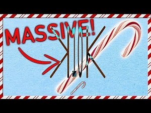 compressed into 10 seconds - How To Basic - How To Make a Giant Candy Cane