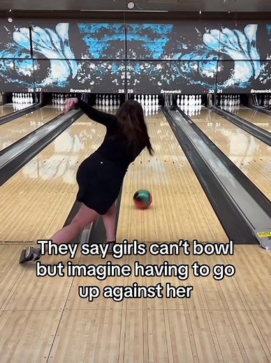 Women Bowling Powerfully on TikTok