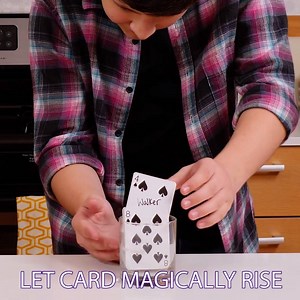 You get to make one card rise above the others with this trick from #JunkDrawerMagic! | D R M W R X | Facebook