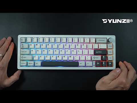 YUNZII AL66: How to adjust the keyboard backlight mode?