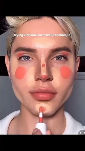 Amazing viral try korean makeup hack tutorial 🙀😵#makeup #trendingshorts #viralshort #youtubeshorts