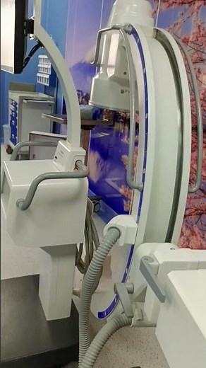 C-arm machine used as a X-ray technology to provide real-time images during surgery..