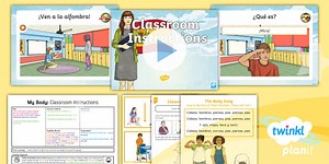 Spanish: My Body: Classroom Instructions Year 3 Lesson Pack 1