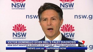 Minister Victor Dominello MP has revealed he's been diagnosed with Bell's palsy. He went to hospital after yesterday's COVID-19 media conference where concerns were raised about his droopy eye. Bell's palsy is the most common cause of facial paralysis although its exact cause is unknown. More Details: https://7news.link/3k99bx0 7NEWS at 6pm. #VictorDominello #7NEWS | 7NEWS Sydney