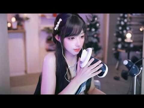 【ASMR 3DIO】Baby Maruko, Oral Sounds, Wooden Spoon Tapping Sounds, Microphone Slurry, Whispering i...
