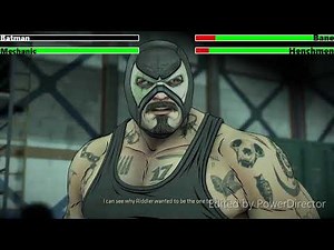 Batman vs. Bane with healthbars