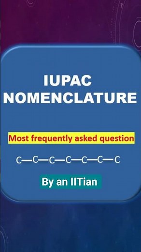 IUPAC Nomenclature – Most Important Question for Exam #class12 #class11chemistry #neet #shorts #jee