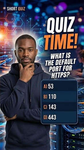 Computer Network Essentials MCQs # 10 | Default HTTPS Port 443 & Secure Web Protocols