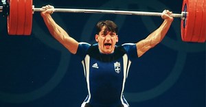 The mighty weightlifter's third Olympic gold medal - Pyrros Dimas