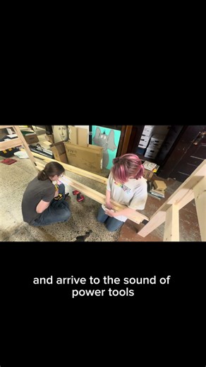 We are getting started building our bed racing bed! #museum