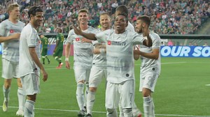 7K views · 336 reactions | "Game-by-game I see a more impressive and effective Latif Blessing emerging." Relive Latif Blessing's goal from Portland's home-opener featuring Jordan Harvey, Lee Nguyen, and Adama Diomande. Watch the full episode exclusively on YouTube TV.  lafc.me/2YJ9UJh | Los Angeles Football Club | Facebook