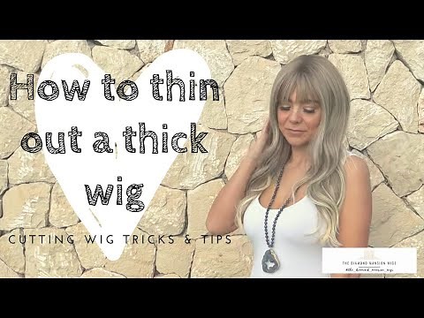 Wig Tips - How to thin out a wig - How to cut a wig - The Diamond Mansion Wigs