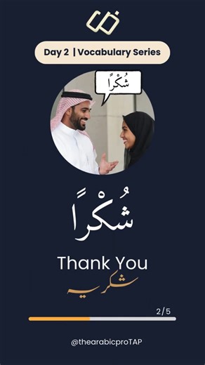 5 Essential Politeness Words in Arabic ✨| Learn 5 Arabic Words in 10 Seconds (Day 2/100 Challenge) 🚀